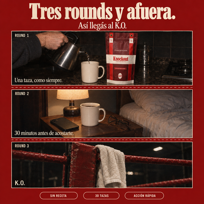 KNOCKOUT — Café sin cafeína para dormir